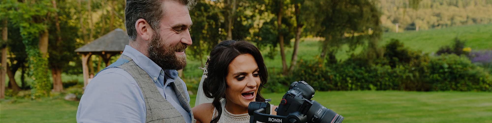 Wedding video being filmed at North Wales venue