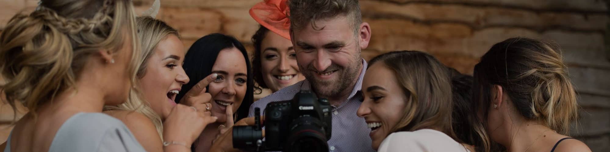 Wedding video being filmed at North Wales venue